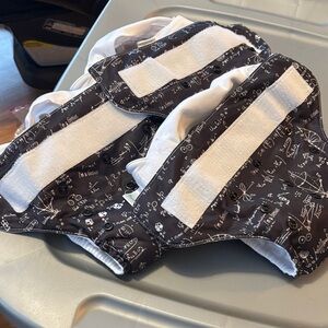 BumGenius Black and White Diaper Covers